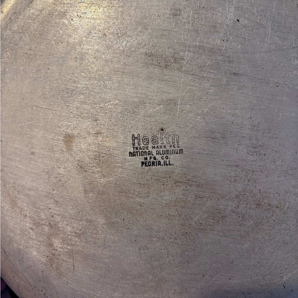 Health National Aluminum Dutch Oven Stock Pot W/Lid 4Qts. Preowned USA Vintage - Picture 2 of 8